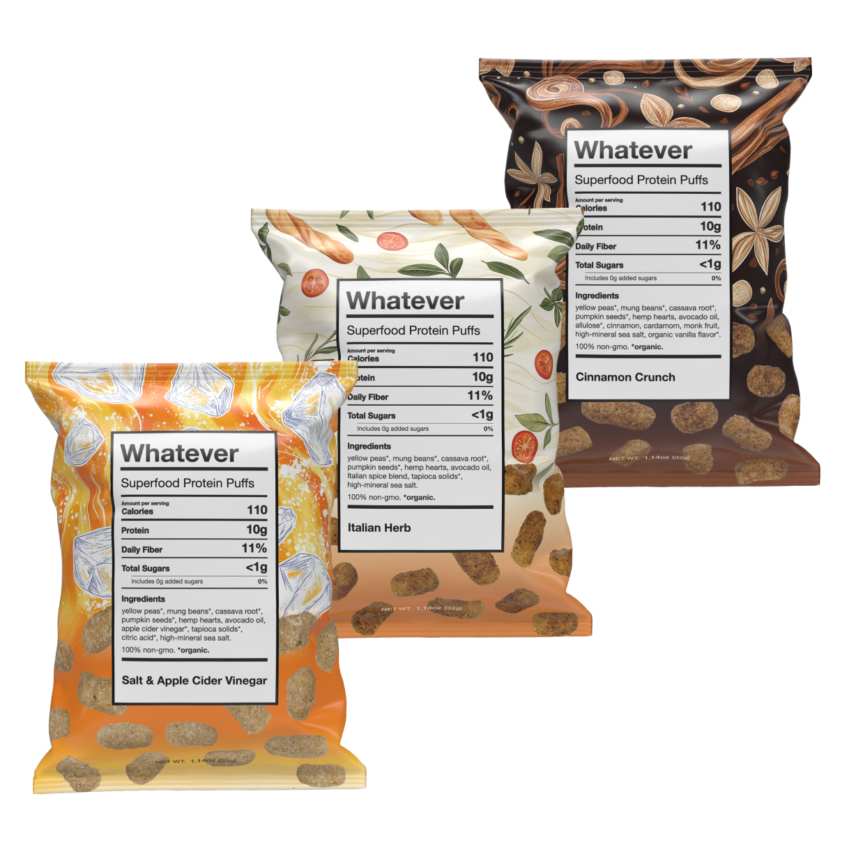 Whatever Puffs - Variety Pack (8 Pack)