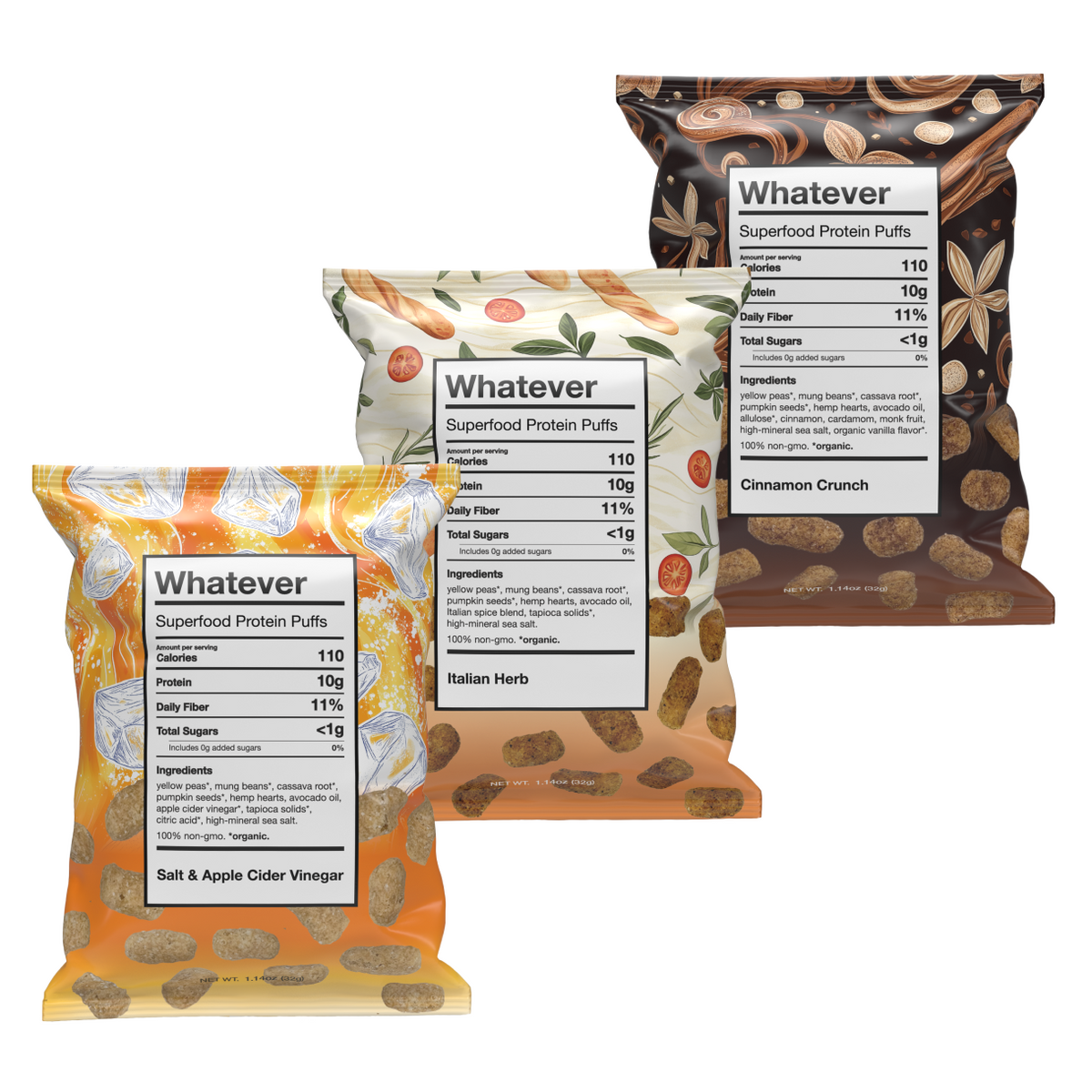 Whatever Puffs - Variety Pack (8 Pack)