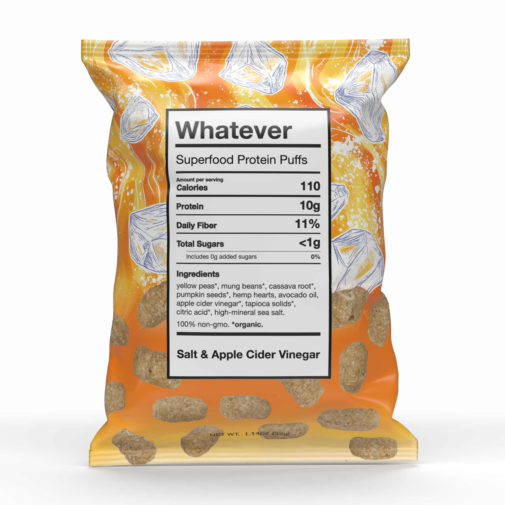 Whatever Puffs - Salt & Apple Cider Vinegar (8 Pack)